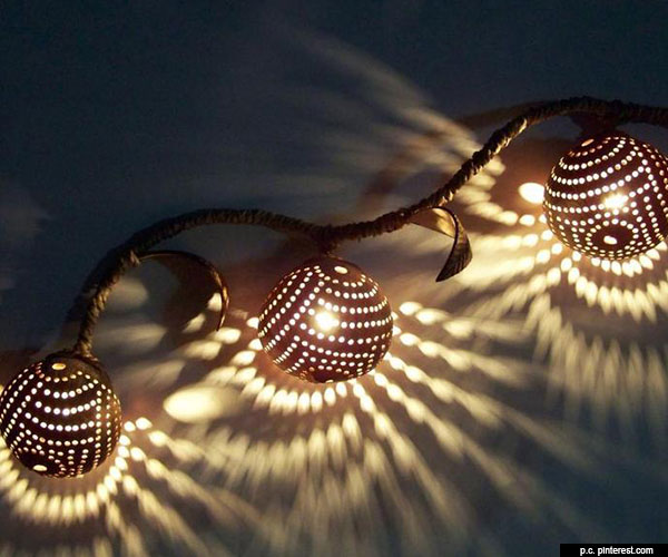 Coconut Shell Lamp