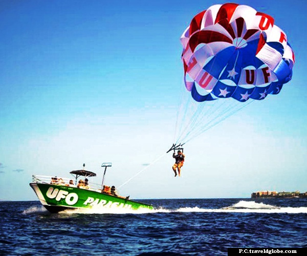 Fly as an albatross while Parasailing